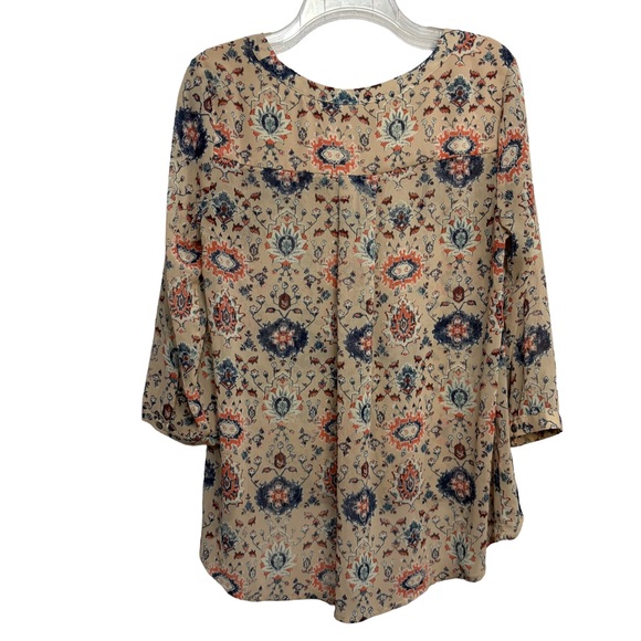 Maeve by Anthropologie Beige Floral Lace Women's Top - Picture 3 of 7